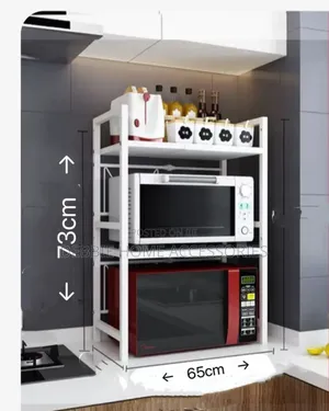 Microwave Stand Double Shelves