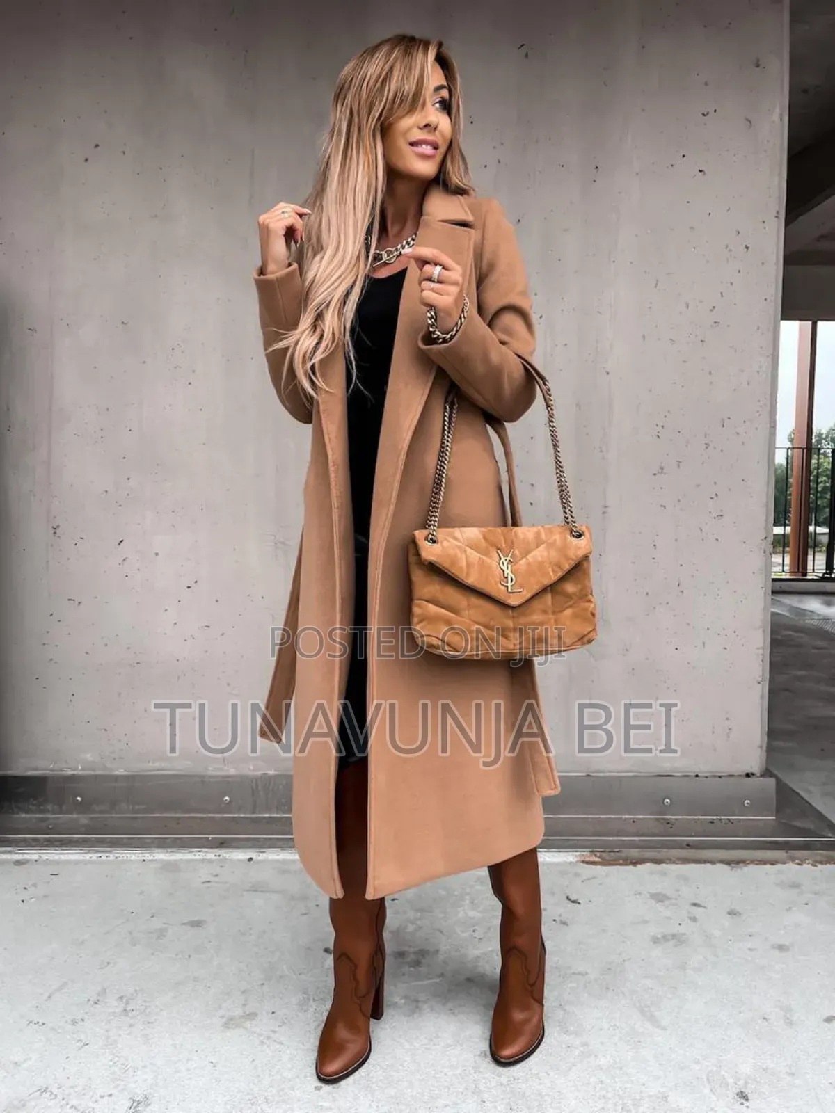 Trochen Woolen Coat With Belt