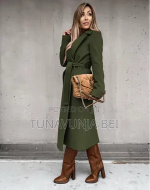 Trochen Woolen Coat With Belt