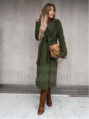 Trochen Woolen Coat With Belt