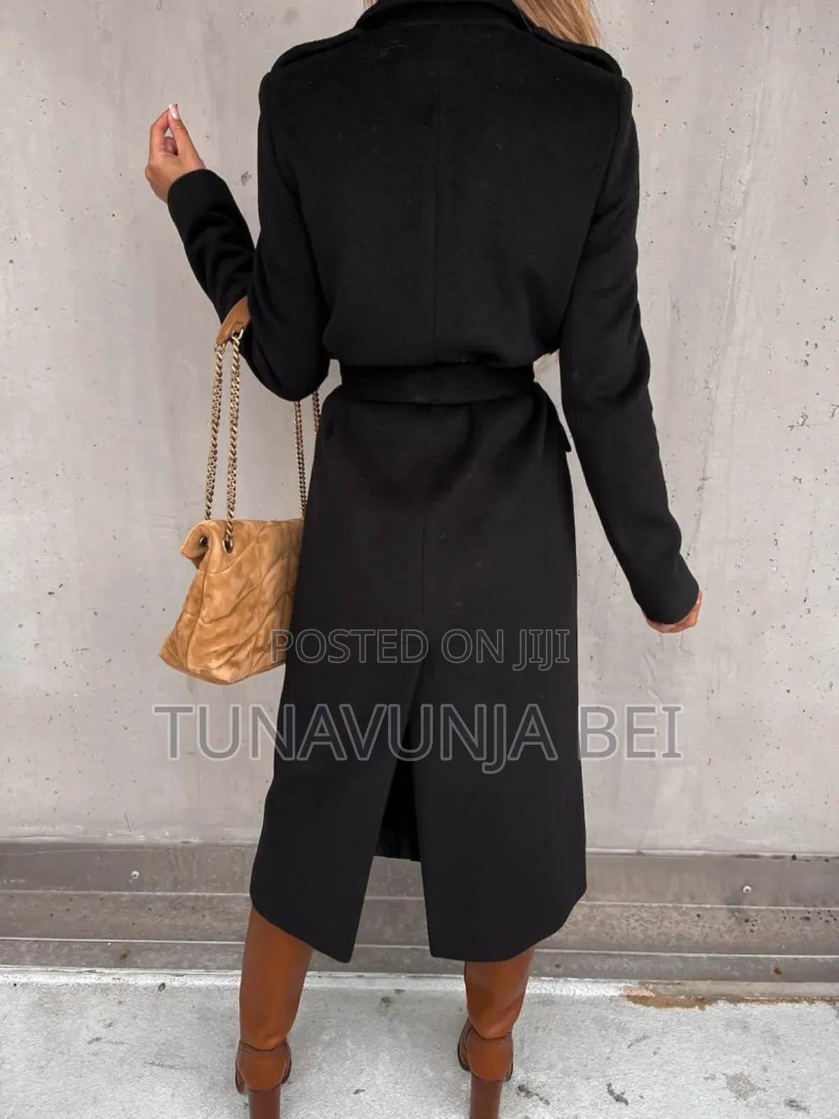 Trochen Woolen Coat With Belt