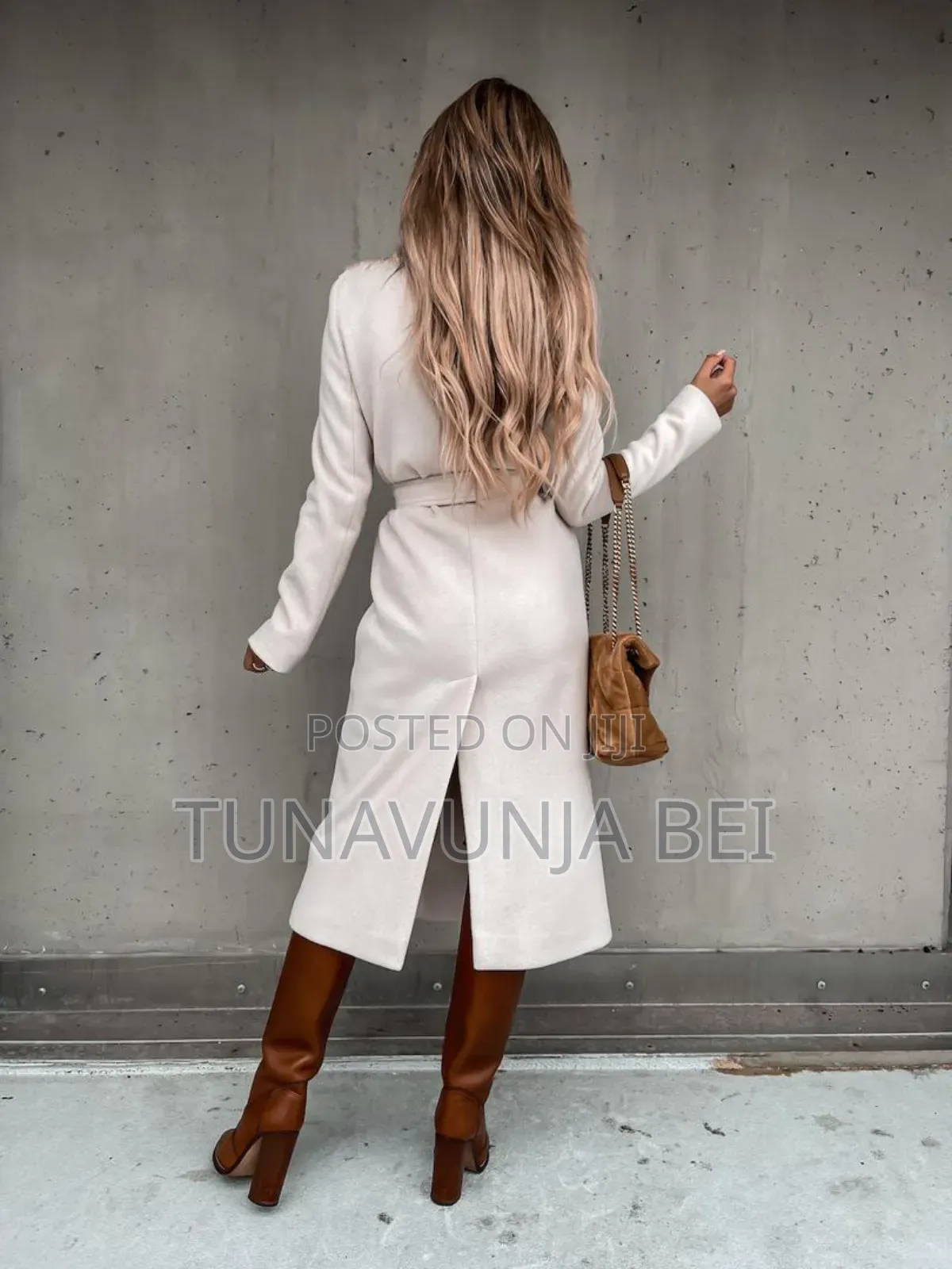 Trochen Woolen Coat With Belt