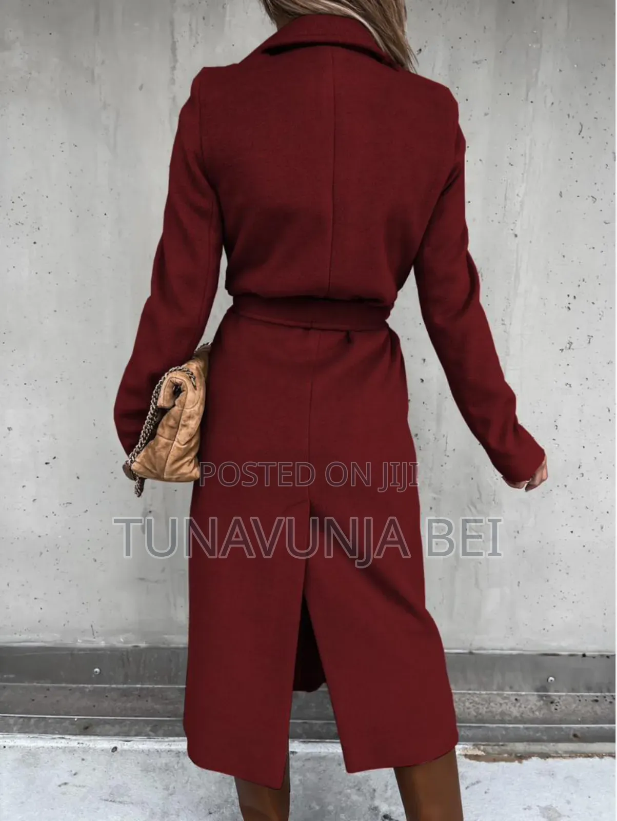 Trochen Woolen Coat With Belt