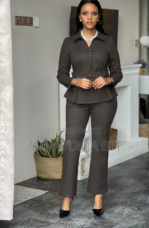 Ladies Suit With Belt