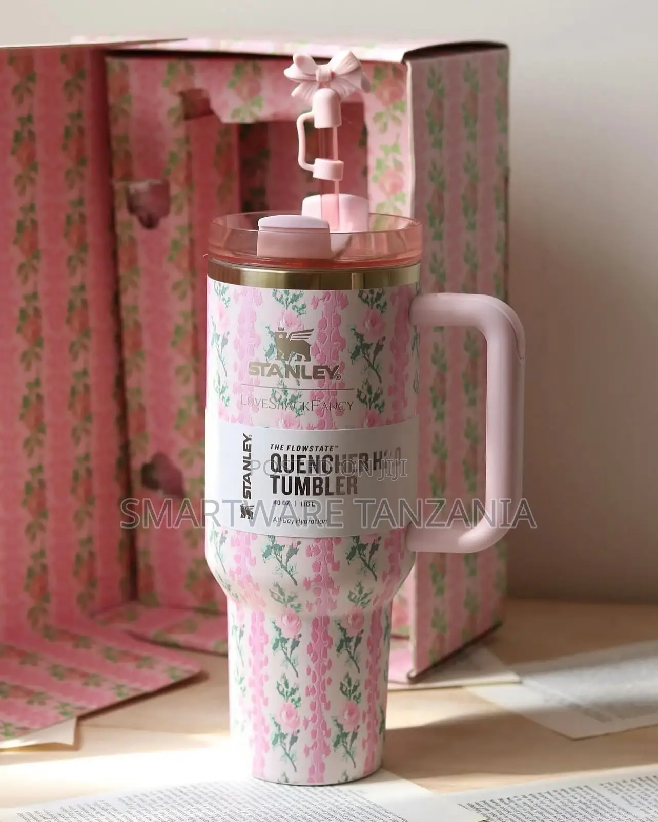 Stanley the X Loveshackfancy Holiday Quencher Vacuum Insulated Tumbler