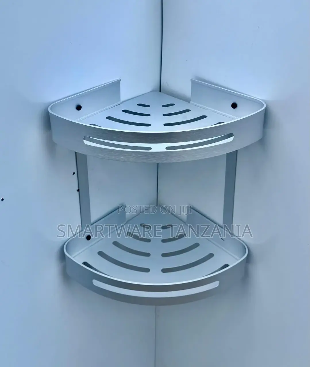 Corner Caddy Bathroom Shower Shelf Wall Mounted Silver for Bathroom