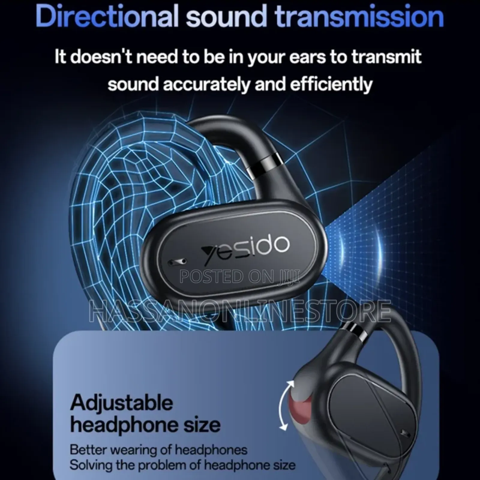 Yesido Ysp25 Open Ear With Enhanced Bass Headphones