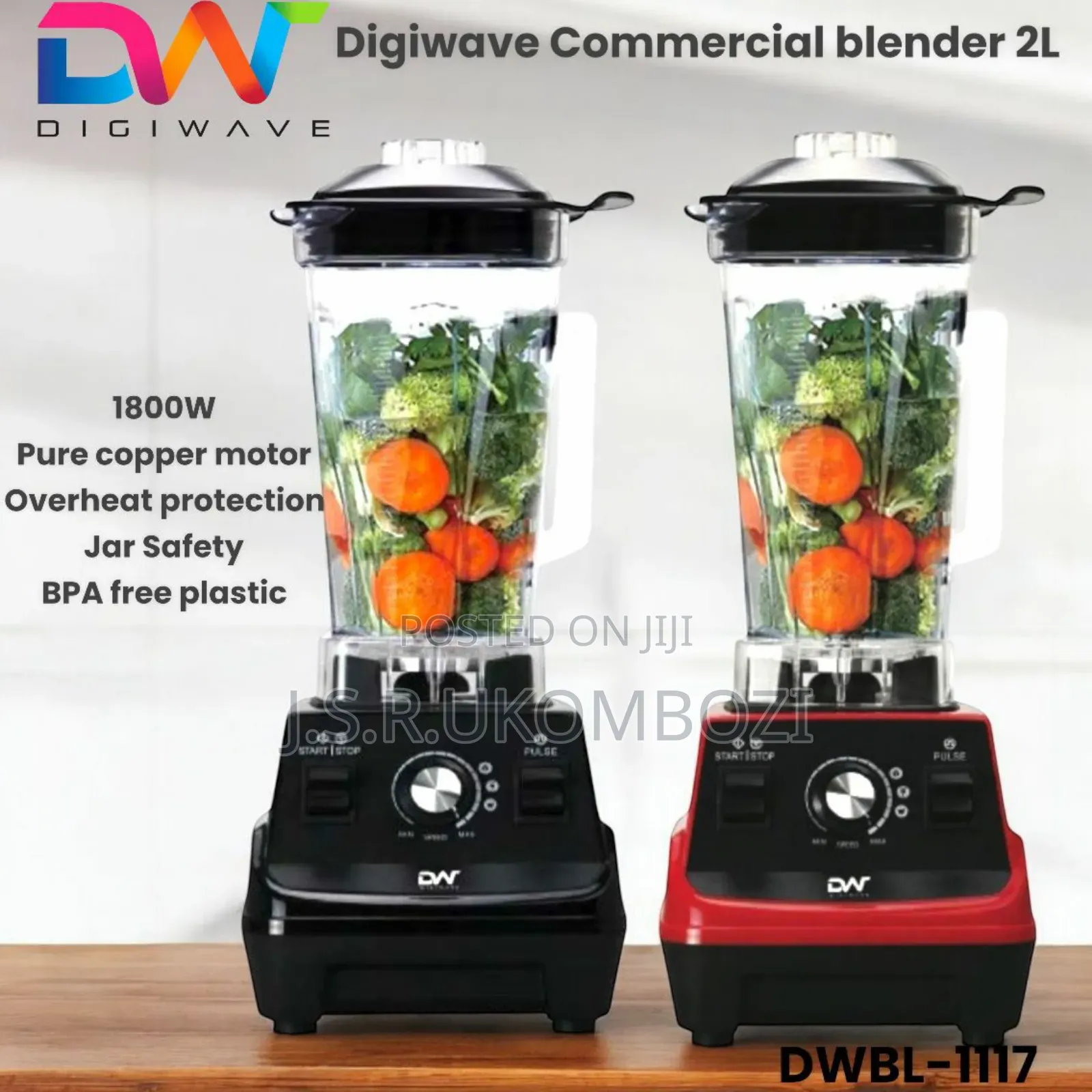 *Digiwave Commercial Blender 2l ,1800w