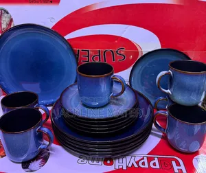 Dinner Set 18pcs Nzuri Sana Blue Combo