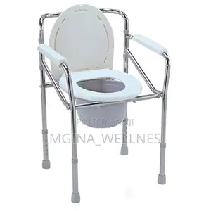 Commode Chair Cum Stool for Adults, Toilet Chair With Pot, Adjustable
