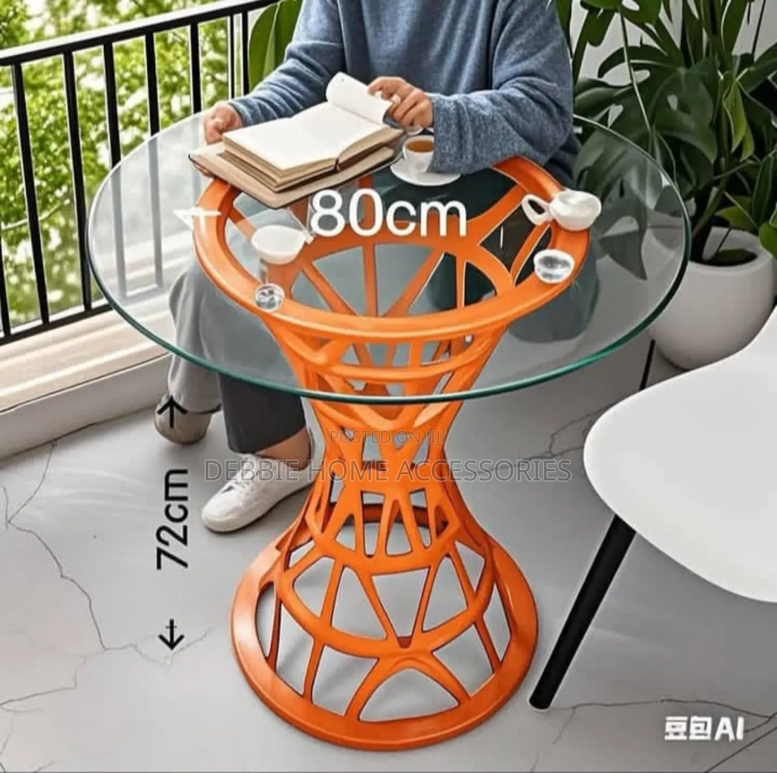 Millie Trellis Garden Table Orange