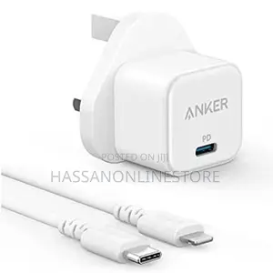 Anker Powerport 20w Charger to Usb-C to Lightning Cable - B2149k21