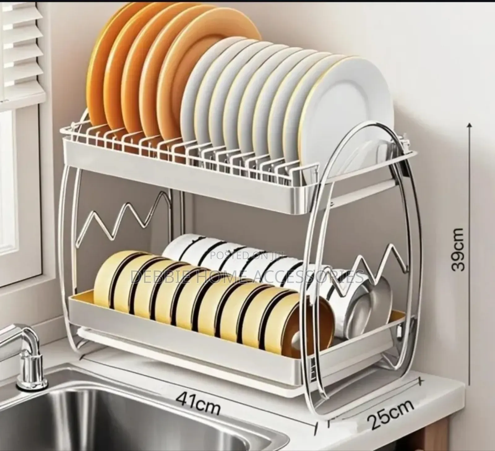 2-Tier Dish Drying Rack