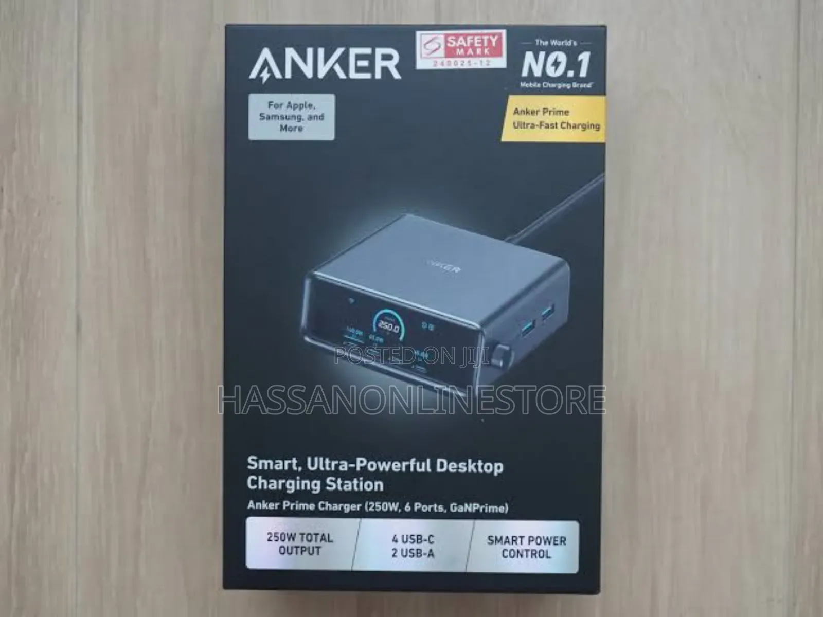 Anker Prime Charger (250w, 6 Ports, Ganprime)