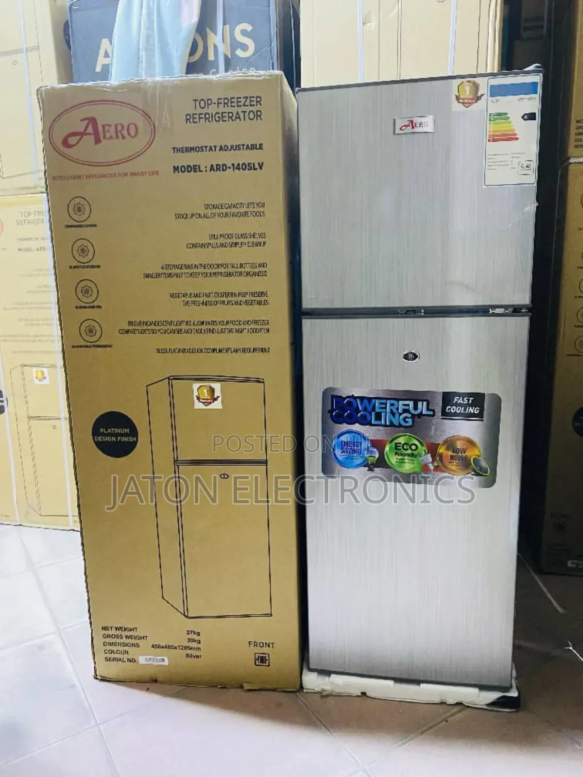 Aero Double Door Refrigerator 140l (Ard-140)