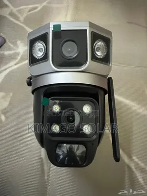 8w Solar Panel Dual Lens Camera With Long Backup