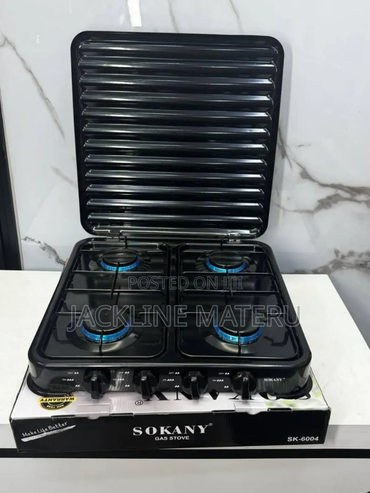 Sokany Jiko La Gas Plate 4 La Mfuniko Juu