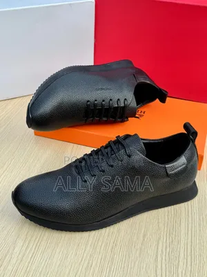 Men's Shoes Full Black Boss Material Pure Leather