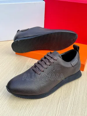 Men's Shoes Boss Coffee Material Pure Leather