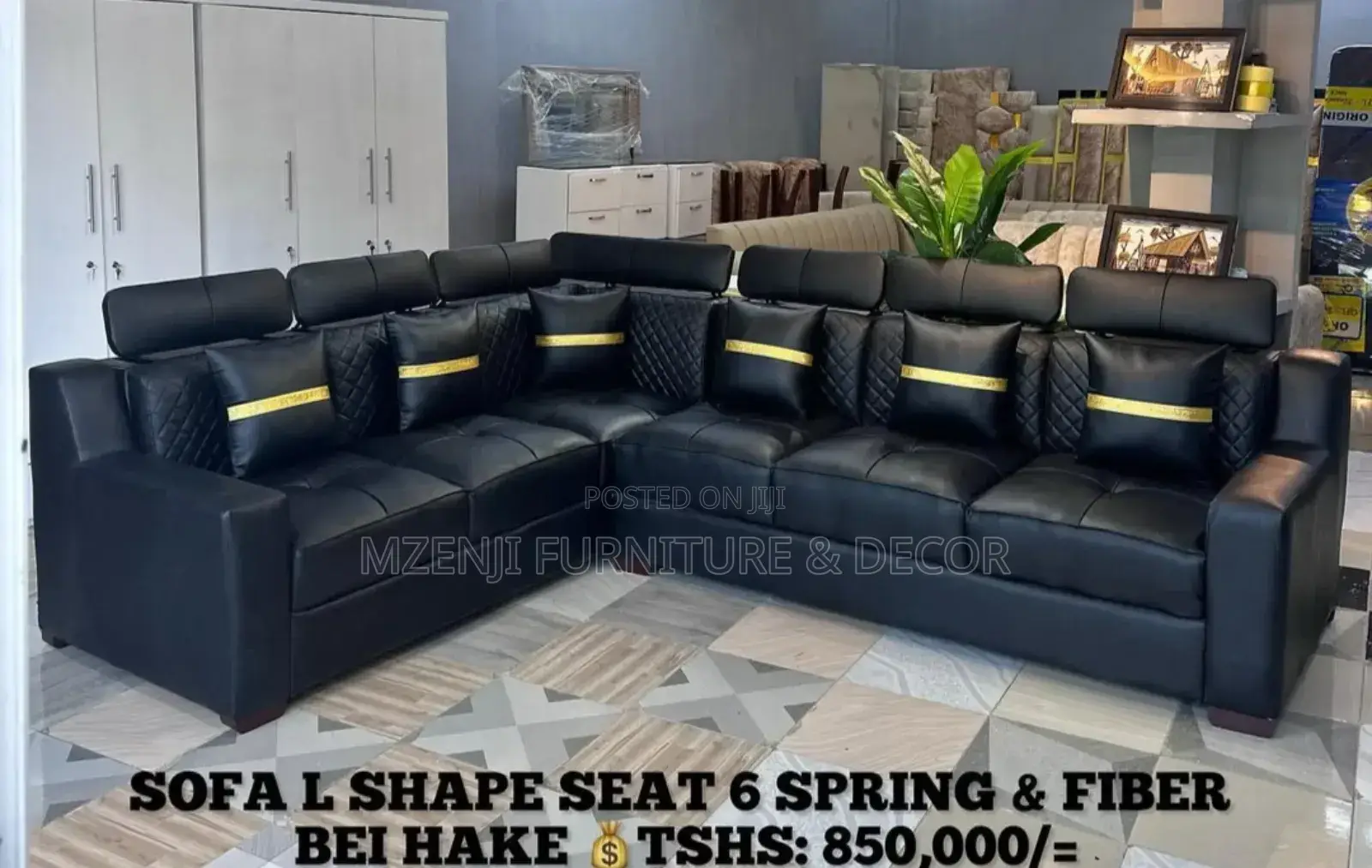 L Shaped Sofa Reza Material