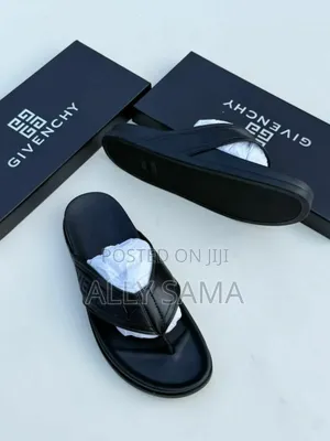 Men's Sandals Full Black Givenchy Material Pure Leather