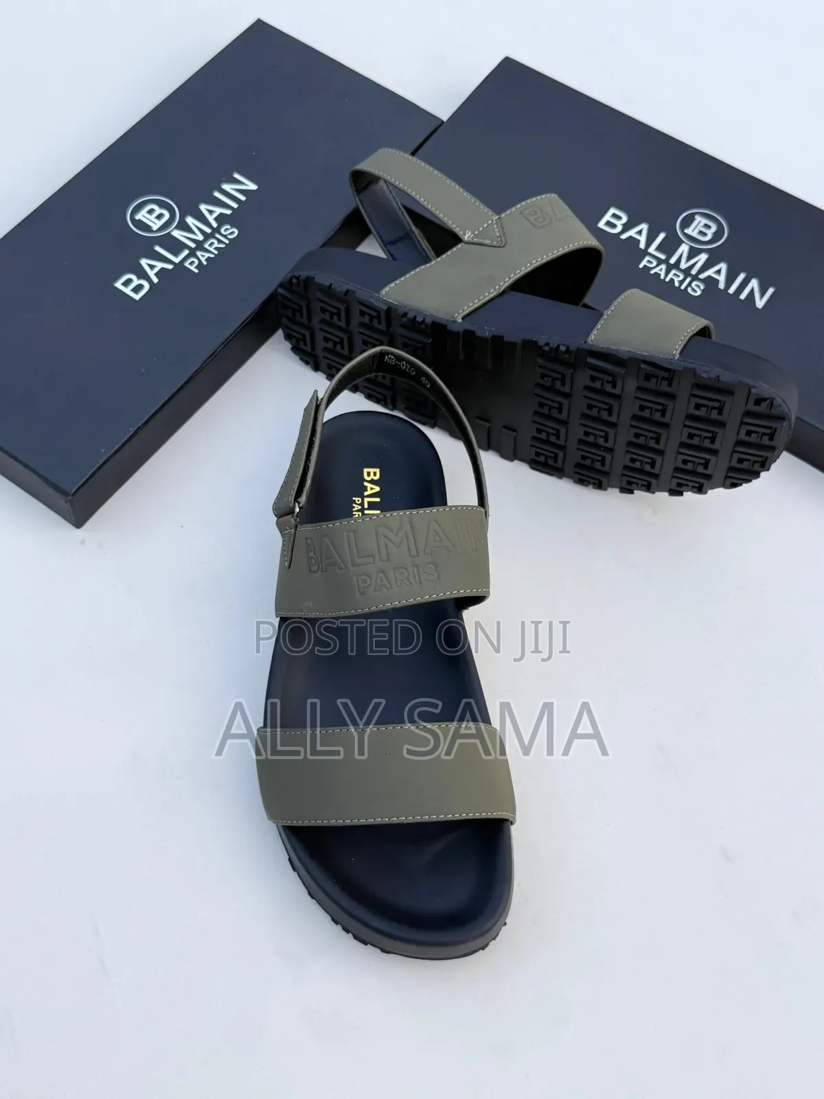 Men's Sandals Balmain From Paris Material Pure Leather