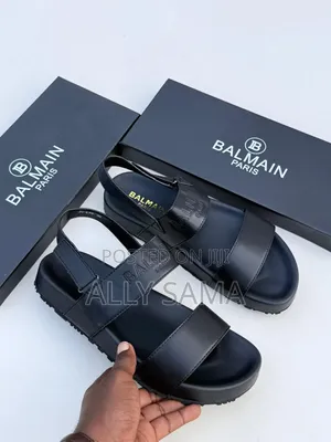 Men's Sandals Balmain From Paris Material Pure Leather