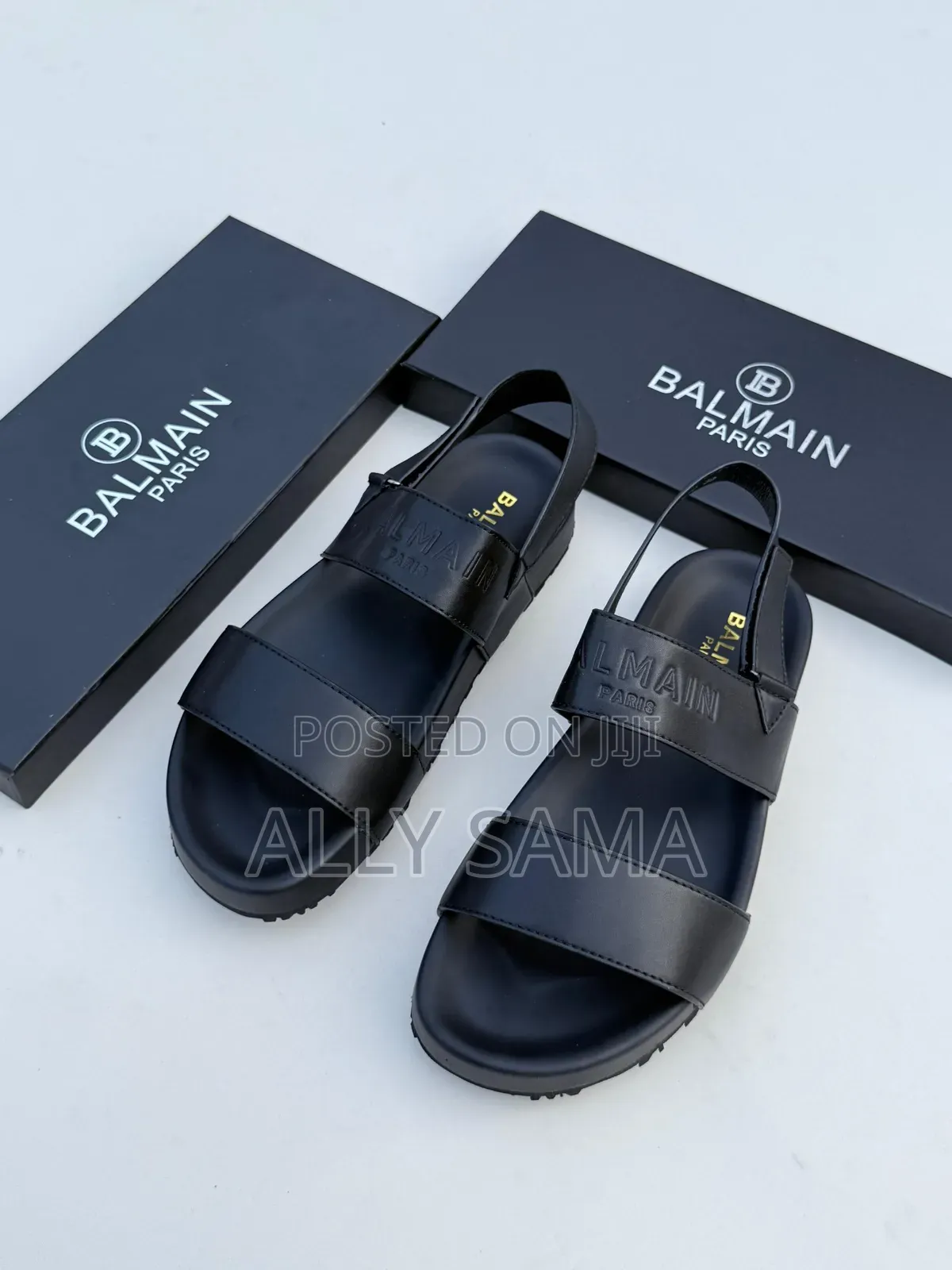 Men's Sandals Balmain From Paris Material Pure Leather