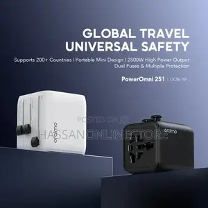 Oraimo Poweromni 25 Travel Adapter 2500w High Power Output