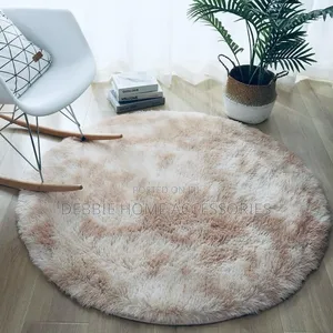 Round Fluffy Rugs in Large Size