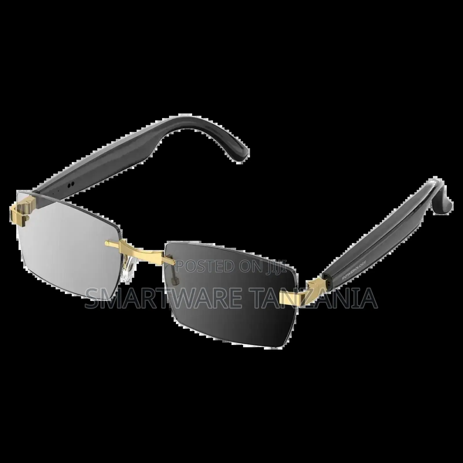 Powerology Cannes Smart Audio Sunglasses - Gold/Black