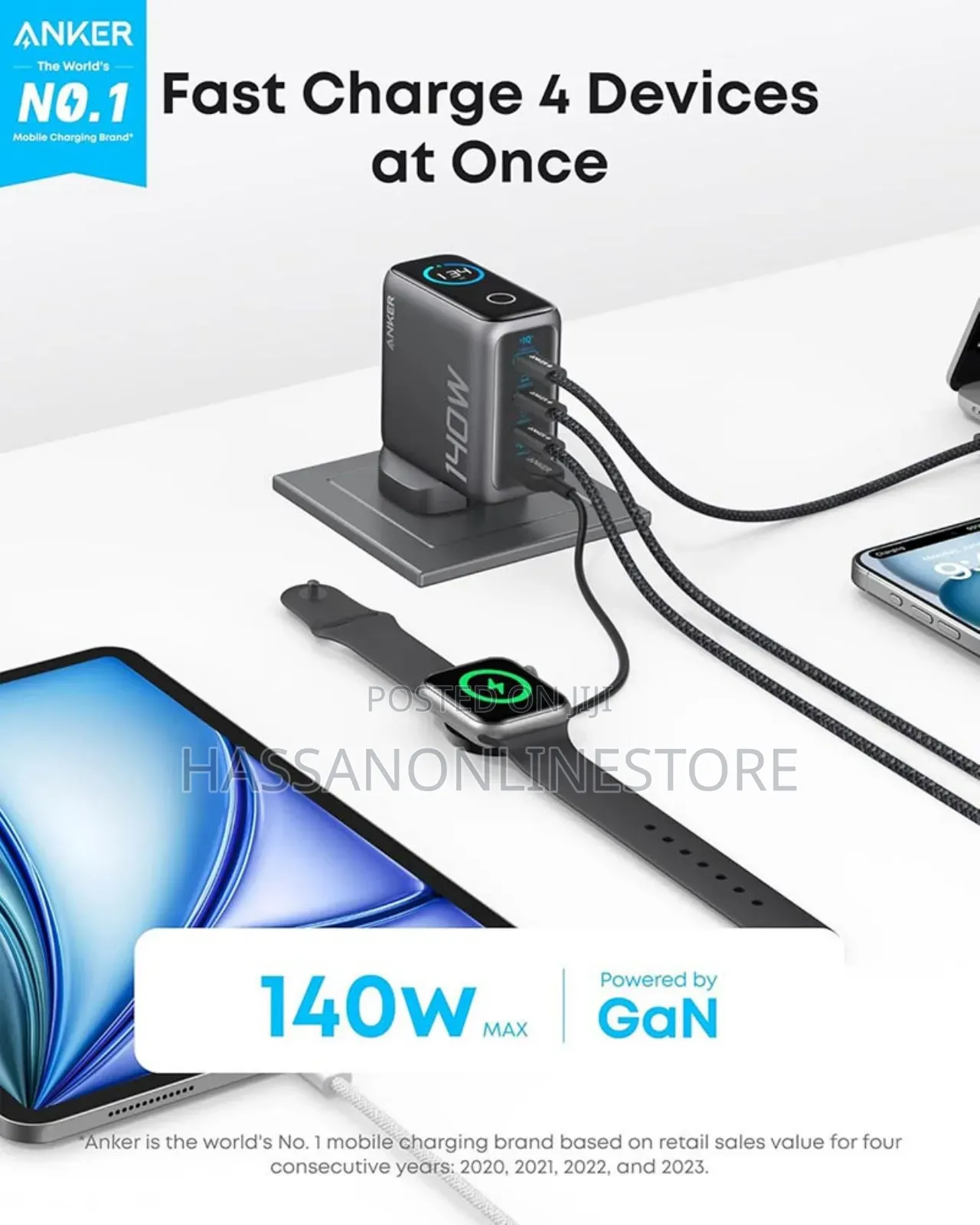 Anker Laptop and Multi-Device Charger 140w B2697kz1