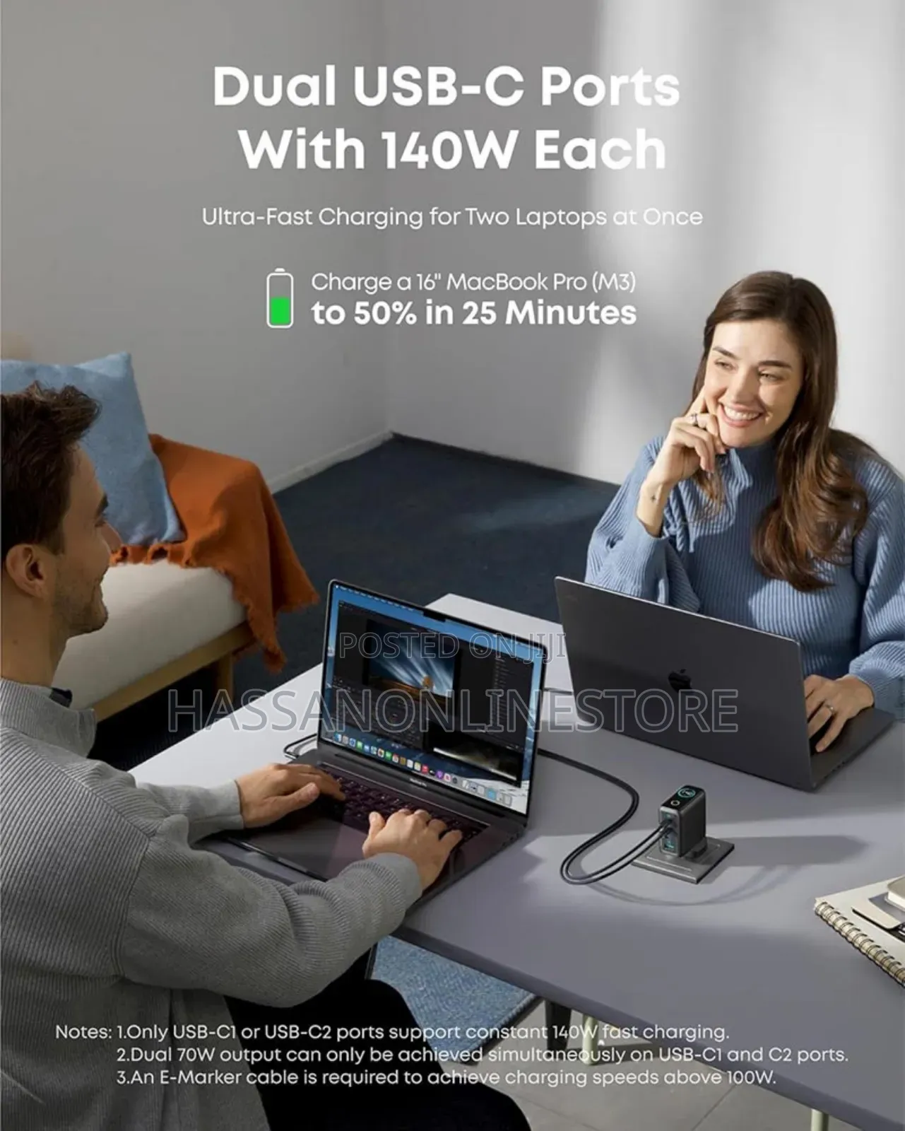 Anker Laptop and Multi-Device Charger 140w B2697kz1