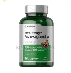 Horbäach Ashwagandha Supplement | Max Strength | 120 Capsules