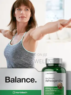 Horbäach Ashwagandha Supplement | Max Strength | 120 Capsules