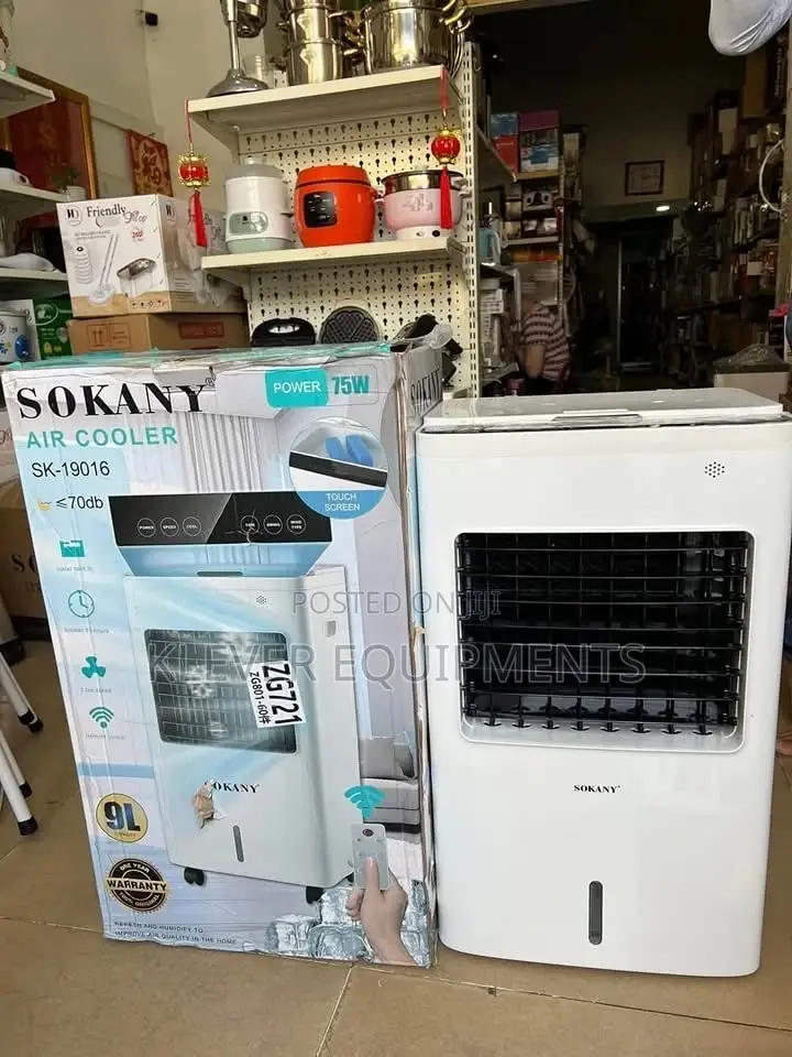 9litres Sokany Sk-19016 Portable Air Cooler Fan.