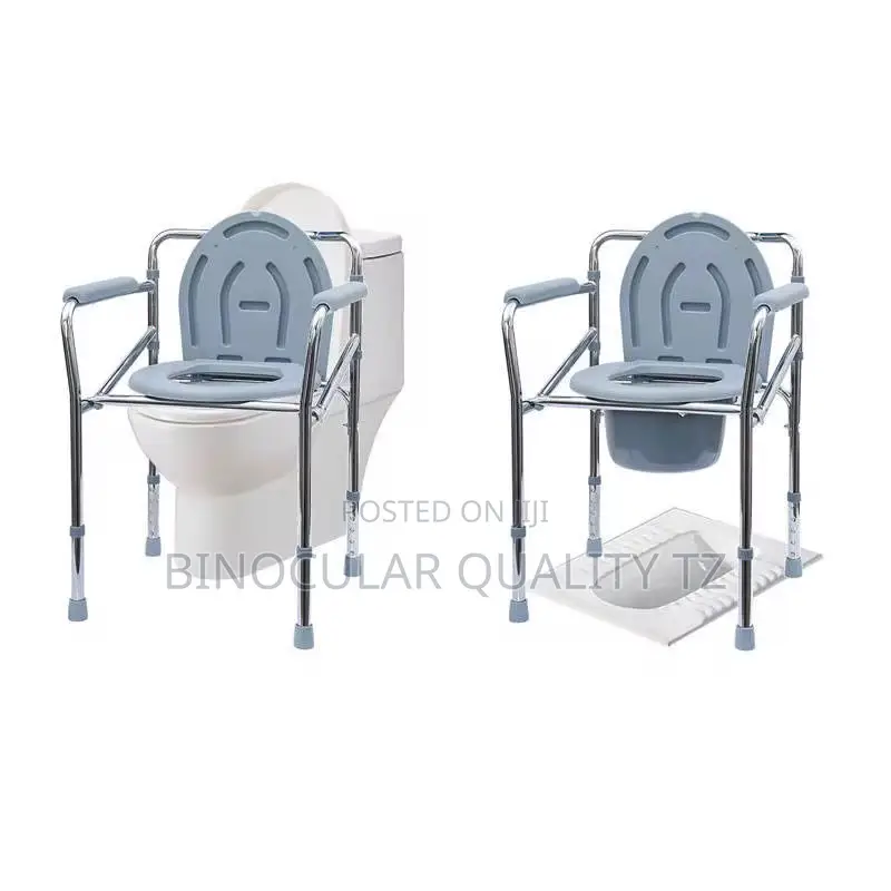Commode Chair Cum Stool for Adults, Toilet Chair With Pot, Adjustable