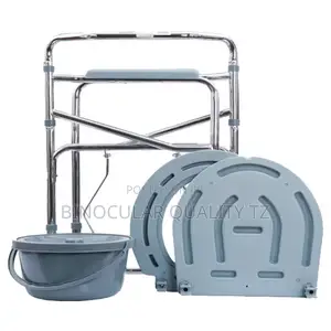 Commode Chair Cum Stool for Adults, Toilet Chair With Pot, Adjustable