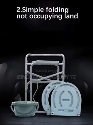 Commode Chair Cum Stool for Adults, Toilet Chair With Pot, Adjustable