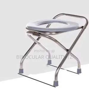 Elderly Portable Toilet Seat Folding Commode Chair Emergency