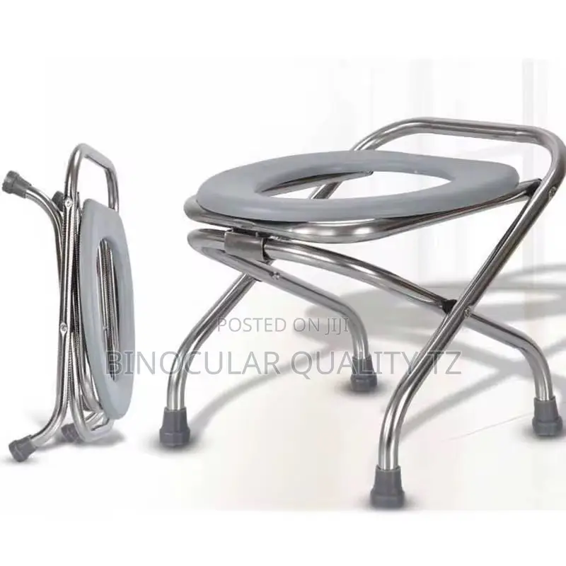 Elderly Portable Toilet Seat Folding Commode Chair Emergency