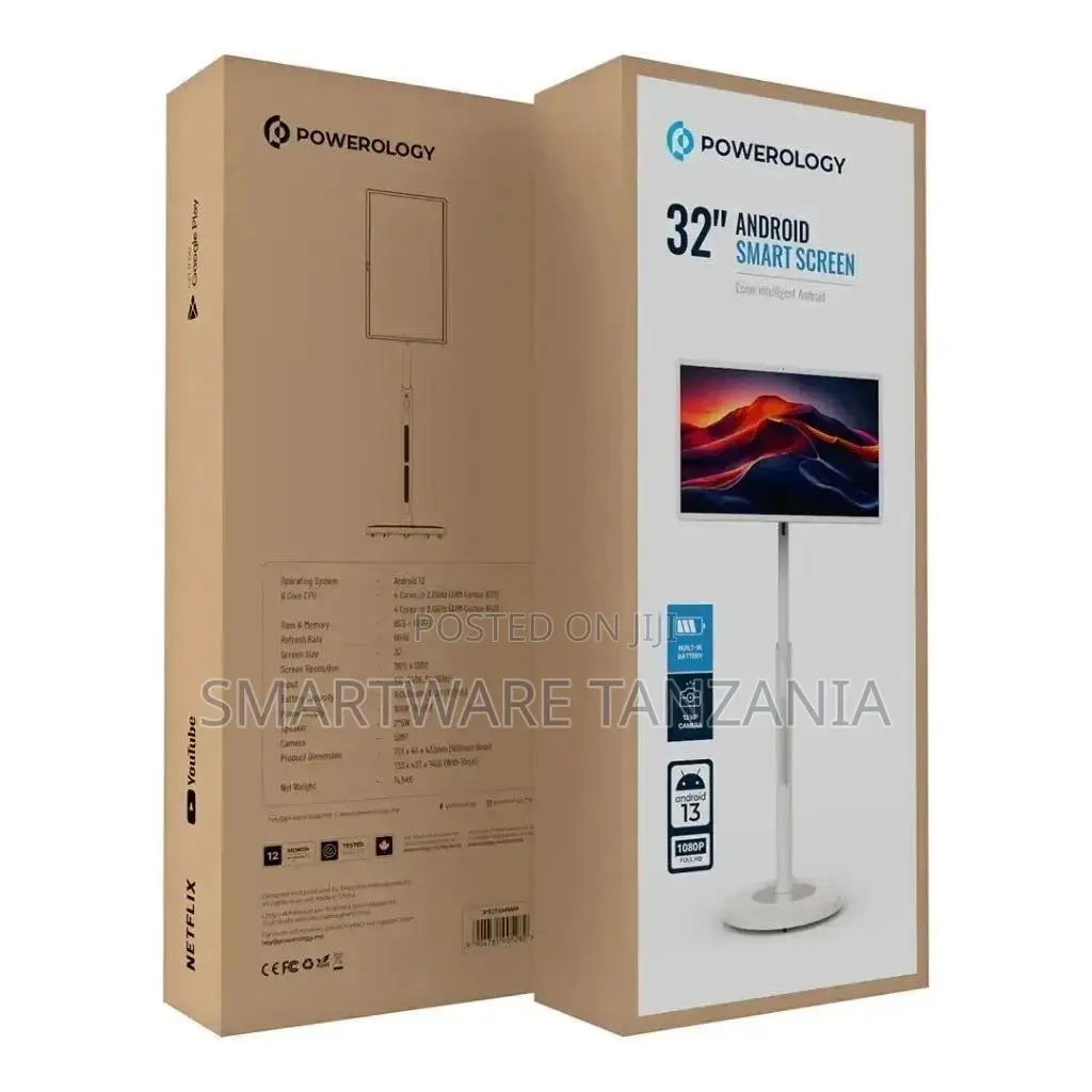 Powerology 32" Android Smart Screen - White