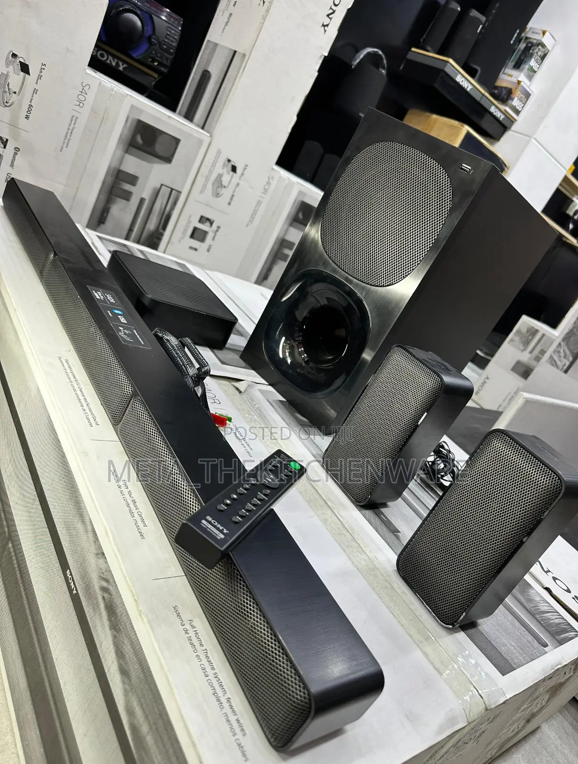 Sony Wireless Soundbar 5.1ch 600watts (Ht- S40r)