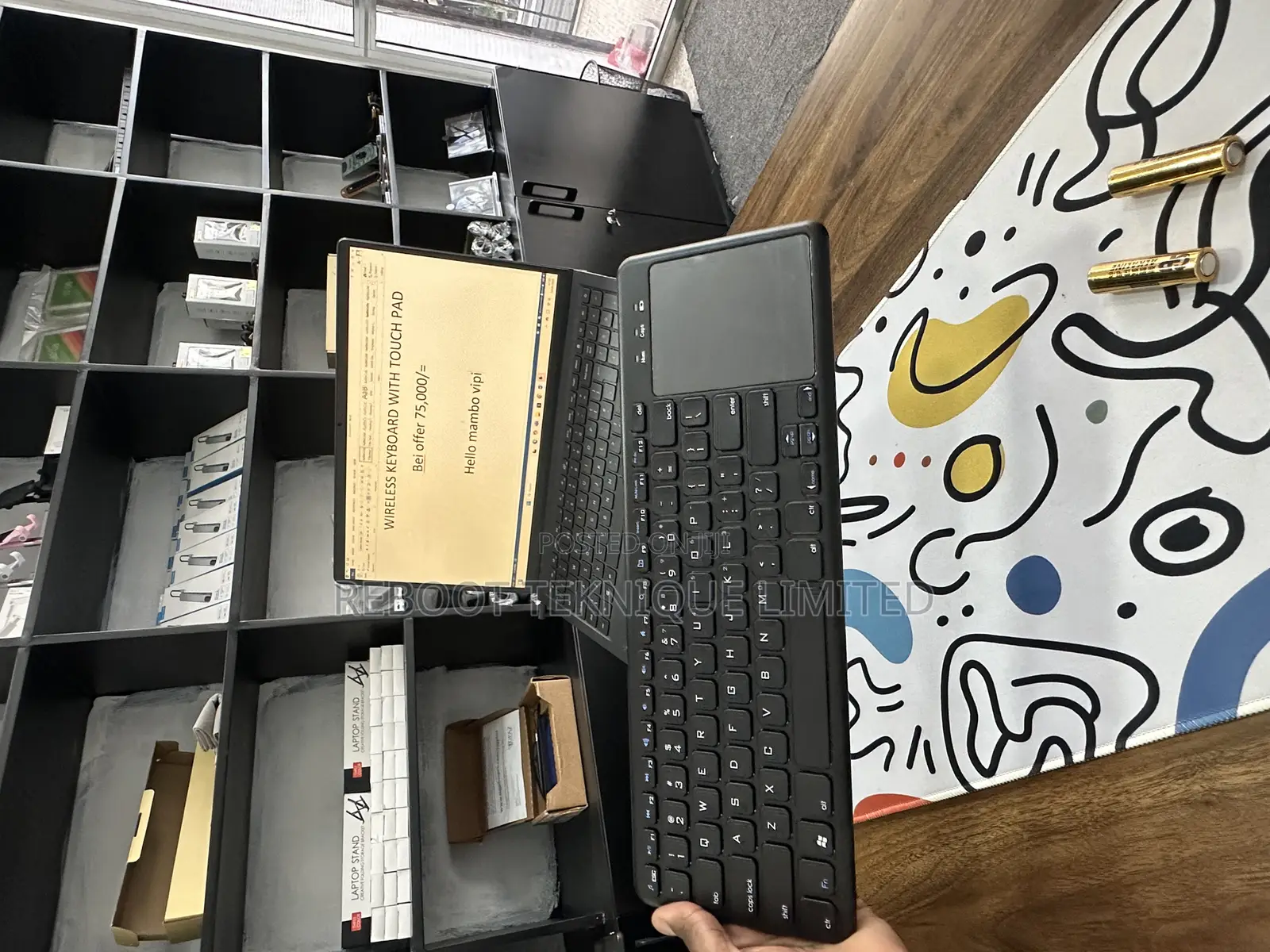 Wireless Keyboard With Touch Pad
