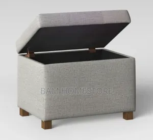 Fabric Storage Ottoman / Bench