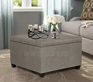 Fabric Storage Ottoman / Bench