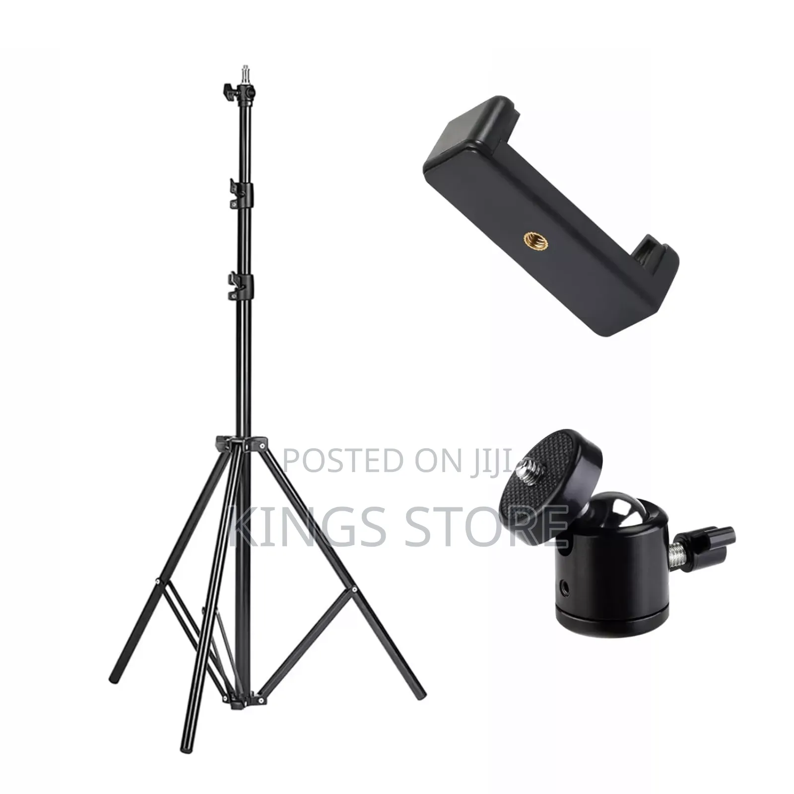 Iron Tripod Stand With Mobile Phone Holder Mount