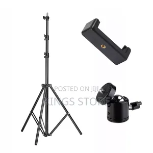Iron Tripod Stand With Mobile Phone Holder Mount