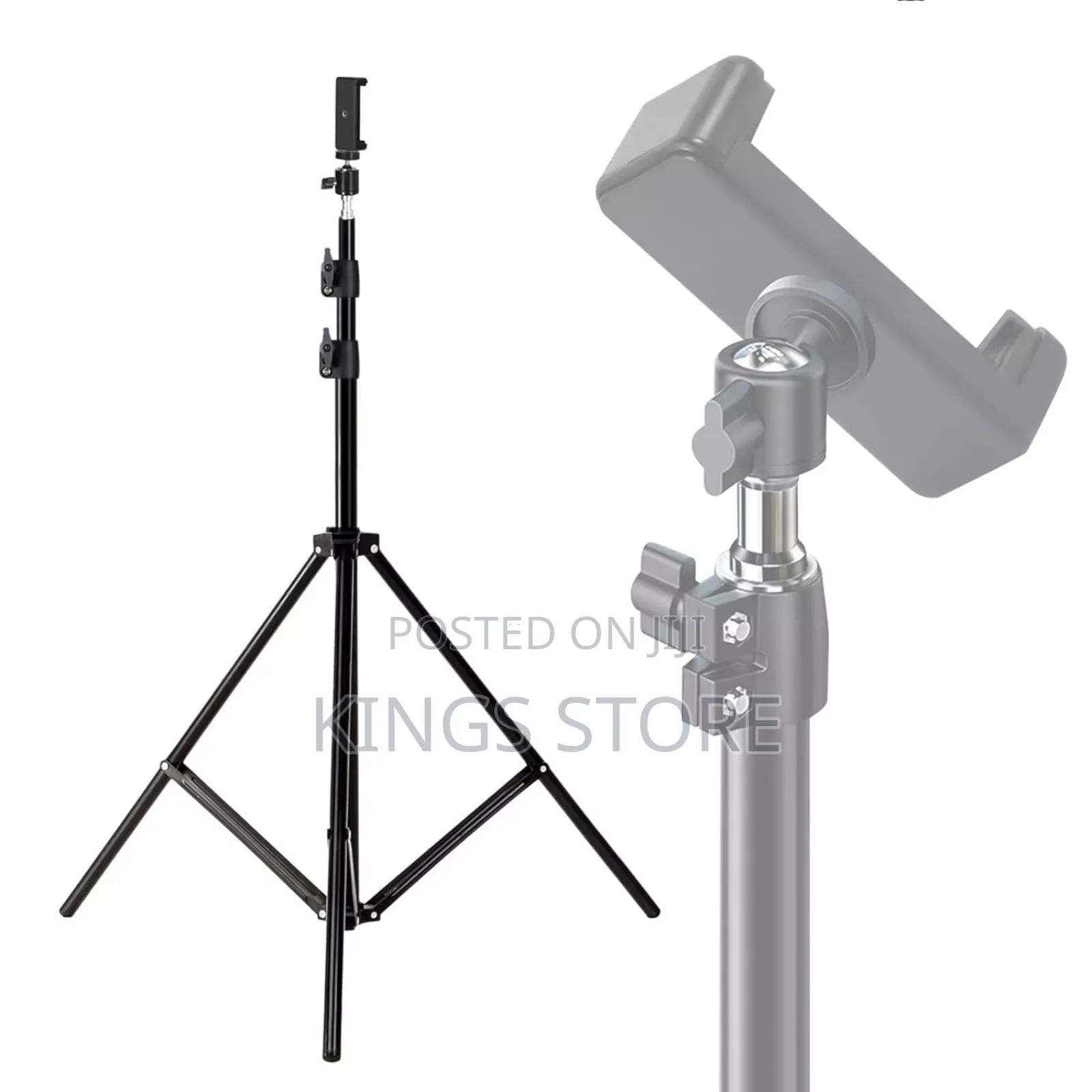 Iron Tripod Stand With Mobile Phone Holder Mount