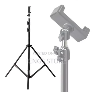 Iron Tripod Stand With Mobile Phone Holder Mount